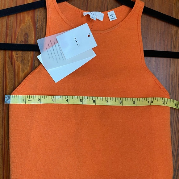 NWT A.L.C Pierce Dress Orange Bodycon XS | Revolve Intermix - Picture 6 of 8